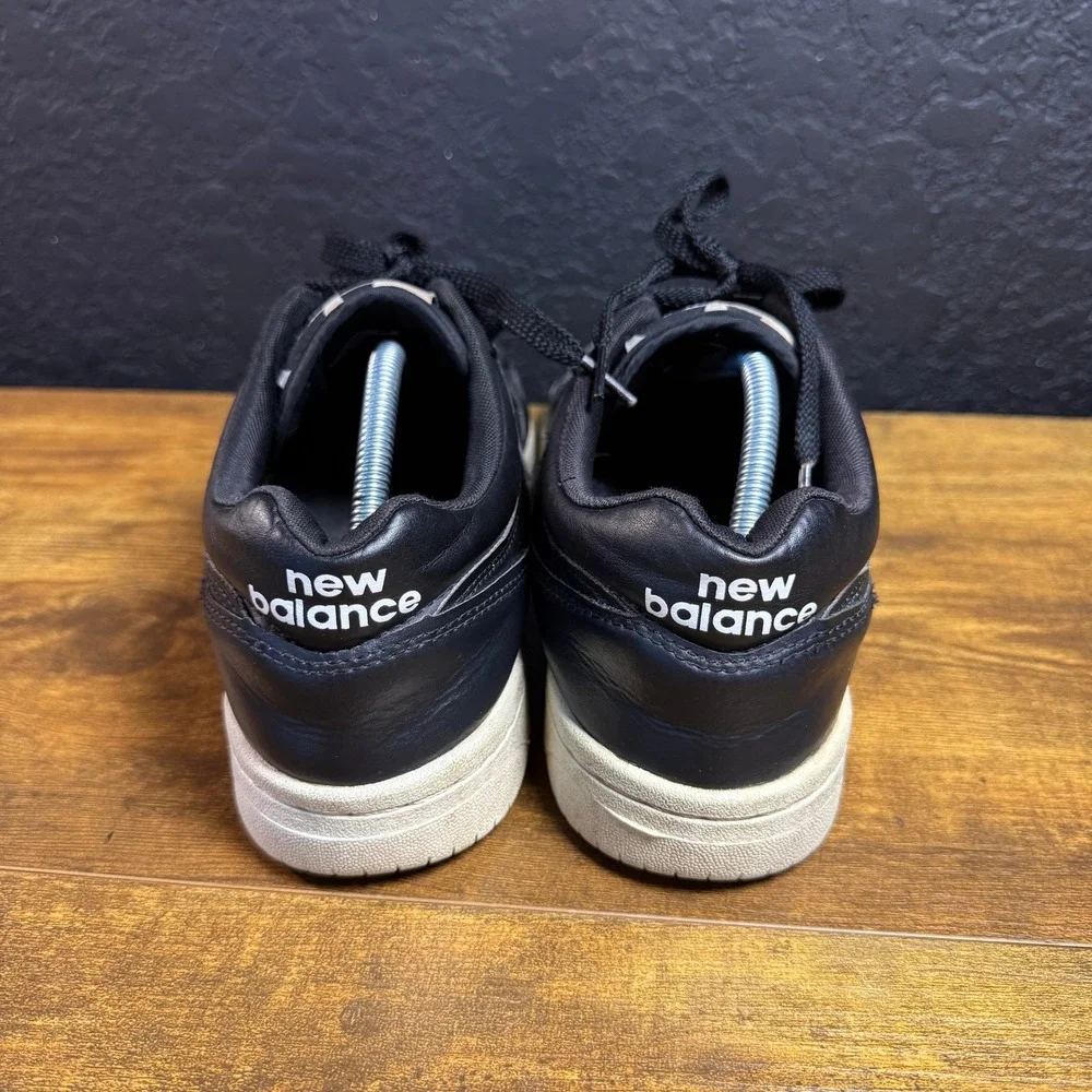New Balance 480 BB480 Black Leather Basketball Sneakers Mens Size 10.5